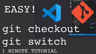 How to switch branch in git in VS Code  Fast tutorial  No command line needed [upl. by Ermina250]