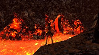 Tomb Raider IIII Remastered  Natlas Mines PS5  flowing lava [upl. by Ayhtak]