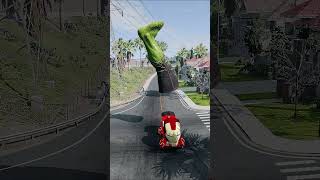 Hulk Leg vs Cho Cho Charlie Spider amp Iron Man Thomas amp Optimus Prime Hulk  beamng 2 beamngdrive [upl. by Borer466]