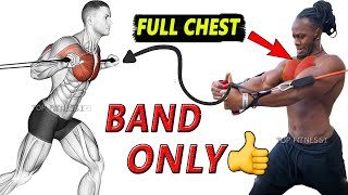 Chest workout with resistance bands ✅ 8 The best resistance band chest workout at home [upl. by Montague]