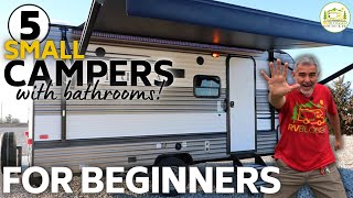 Top 5 New Small Lightweight Travel Trailers [upl. by Enaenaj720]