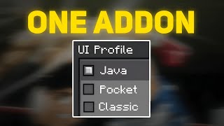 I CONVERTED THE WHOLE MCPE TO JAVA EDITION  With Just 1 Mod [upl. by Ailet]