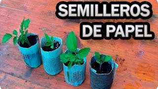 Cómo Hacer Semilleros Caseros Con Papel De Periódico  La Huertina De Toni [upl. by Ramhaj161]