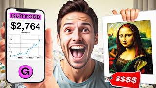 How To Sell Ai Art On Gumroad  Make Money Online Using Gumroad  Earn Money By Generating AI Art [upl. by Marola]