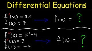 Finding Particular Solutions of Differential Equations Given Initial Conditions [upl. by Julina]