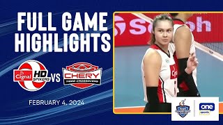 Cignal vs Chery Tiggo highlights  PNVF Champions League  Feb 4 2024 [upl. by Eceer]