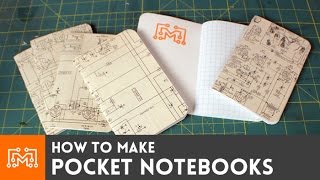 Pocket notebooks  HowTo  I Like To Make Stuff [upl. by Neehsar]