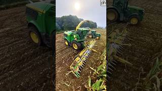 John Deere 9900i Self Propelled Forage Harvester on Maize Silage agri [upl. by Codi]