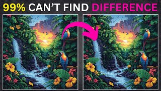 Find The Difference Puzzle Game Amazon Rainforest  Spot the Difference Riddles pt 93 [upl. by Januisz]