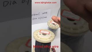 Nitinol alloy  Nitinol metal  astm f2063  BAOJI HIGHSTAR TITANIUM [upl. by Anileve565]