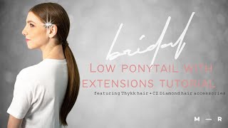 Low ponytail with extensions tutorial [upl. by Dhumma809]