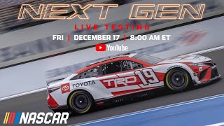 Live Next Gen Charlotte Oval Testing Dec 17  NASCAR [upl. by Nohj]