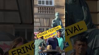 Edinburgh Fringe festival 2024  street performance by an amazing artist🏴󠁧󠁢󠁳󠁣󠁴󠁿🇬🇧scotland [upl. by Teleya]