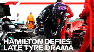 Hamilton Wins Despite Dramatic Late Tyre Issue  2020 British Grand Prix [upl. by Rehpatsirhc]