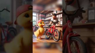 duckling fell from bicycle 😰😰 ai shorts duck [upl. by Ammon]