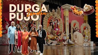 Durga Puja in London 2024  Exploring Romford Ilford amp Ealing Pujas with Family [upl. by Euqinahs]