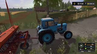 Farming Simulator 2017 НОВОСВЕТЛОВКА Трактор Беларус МТЗ80 Сеялка СЗП [upl. by Warchaw]