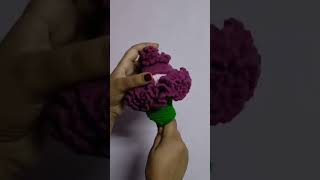 Crochet Flower doll crochet fun love flowers art diy crocheting vedio doll shorts [upl. by Bridgette]