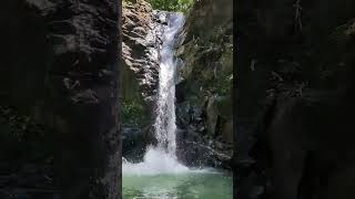 Sliding down a natural waterfall slide  Uvita Costa Rica [upl. by Utimer]