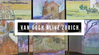 VAN GOGH ALIVE EXHIBITION MAAG HALLE ZURICH Part 1 [upl. by Borlase]