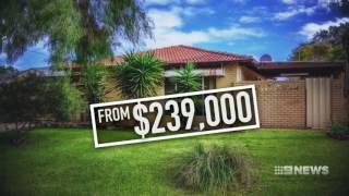 House Price Plunge  9 News Perth [upl. by Niletac592]