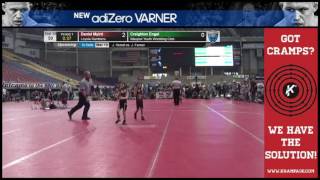 6519 Bantam 50 Mat 19 Creighton Engel Waupun Youth Wrestling Club vs Daniel Myint Loyola Ramblers cl [upl. by Aydne]