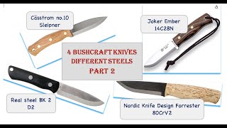 Casström no 10 vs Joker Ember vs Nordic knife design vs Real Steel Part 2 [upl. by Neira730]