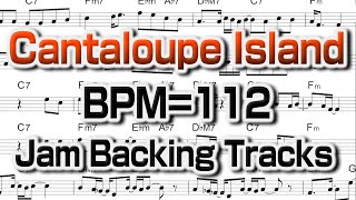 Cantaloupe Island  Backing track【With Score Band Recording】 譜面付き 生バンド録音 Jazz Standard BPM90 [upl. by Mirilla]