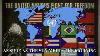 quotUnited Nations On the Marchquot  United Nations March LYRICS [upl. by Tnomal]