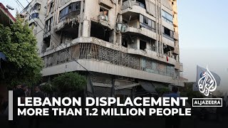 Lebanon displaced More than 12 million people forced from homes [upl. by Yhtomit921]