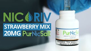 PurNic  20MG Strawberry Salt Mix Tutorial [upl. by Busiek938]