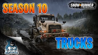 Snowrunner Season 10 TrucksampUpgrades Locations [upl. by Wiencke]