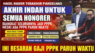 🔴AKHIR INDAH UNTUK SEMUA HONORER DIANGKAT SELURUHNYA JADI ASN PPPK  CEK GAJI P3K PARUH WAKTU [upl. by Llednohs]