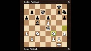 Lajos Portisch vs Ludek Pachman  Amsterdam Interzonal 1964  Round 10 [upl. by Ecadnarb541]