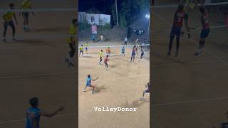 Rally 😱powerful spike and finishing 😲Difence 😳 volleyball volleydonor volley shorts viral [upl. by Aynav]