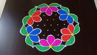 sankranti special chukkala muggulueasy sankranti rangoli Pongal special kolamsRang Kaa Rangoli [upl. by Awuhsoj]