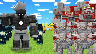 WARDEN ARMY vs REDSTONE GOLEMS [upl. by Wing]