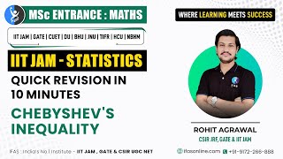 Statics Chebyshevs Inequality  Short Concept For IIT JAM  Chebyshevs Theorem [upl. by Nomma]