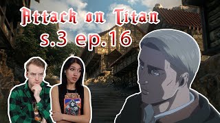 Attack on Titan  Season 3 Episode 16 REACTION [upl. by Busby535]