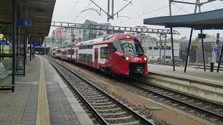 Arrival of the new CFL Coradia 2410 with its regional train from Diekirch to Luxembourg [upl. by Eyahs]