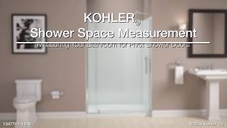 Measuring Your Bathroom for KOHLER Pivot Shower Doors [upl. by Atnoved939]