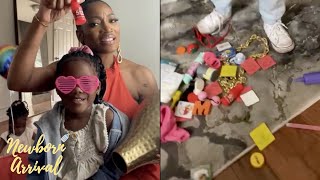 Erica Dixons Twin Daughters Hide Their Toys In Mommys Vase 🤷🏾‍♀️ [upl. by Nitz25]