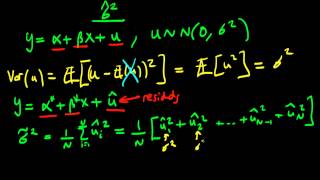 Estimator for the population error variance [upl. by Anala]