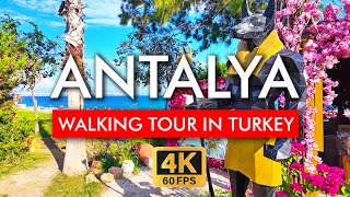 🇹🇷 Antalya Walking Tour Turkey in 4K Video Explore from the Kaleiçi Old Town to Konyaalti Beach [upl. by Radman]