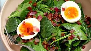 Spinach Salad with Bacon Dressing [upl. by Elijah]