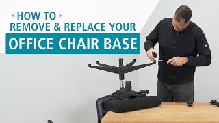 How to Remove amp Replace a Five Star Office Chair Base [upl. by Gierk]