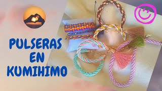 DIY Cómo Tejer Hacer Brazalete Pulsera en Telar Kumihimo Redondo Paso a Paso Fácil Y Rápido Unisex [upl. by Inoue47]