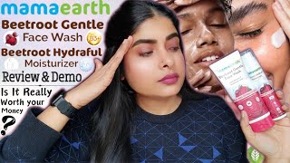 Mamaearth Beetroot Gentle Face Wash  Mamaearth Beetroot Hydraful Moisturizer  Antima Dubey Samaa [upl. by Anelle]