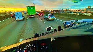 POV Truck Driving 🇧🇪 Antwerpen to Hesselt A13 E313  Scania R450  ASMR  4K HD  truck hgv pov [upl. by Merridie]