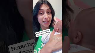 Frozen Breast Milk amp Power Outage  Dr Amna Husain shorts [upl. by Dolli]